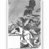 De Slaap Van de Rede Baart Monsters, Goya Sticker (Voorkant)