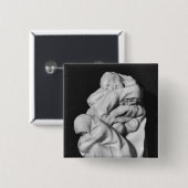 De slaapartikelen vierkante button 5,1 cm (Voorkant /achterkant)