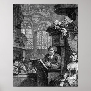 De slaapcongregatie, 1736 poster