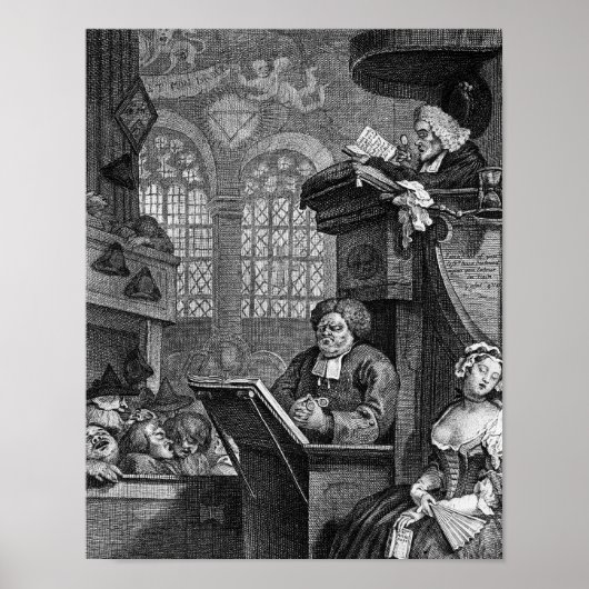 De slaapcongregatie, 1736 poster (Voorkant)