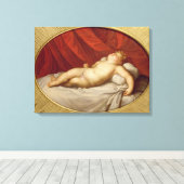 De slaapcoupon canvas afdruk (Insitu (Houten vloer))