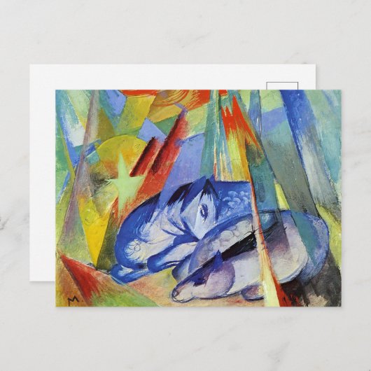 De slaapdieren van Franz Marc Briefkaart (Voorkant / Achterkant)