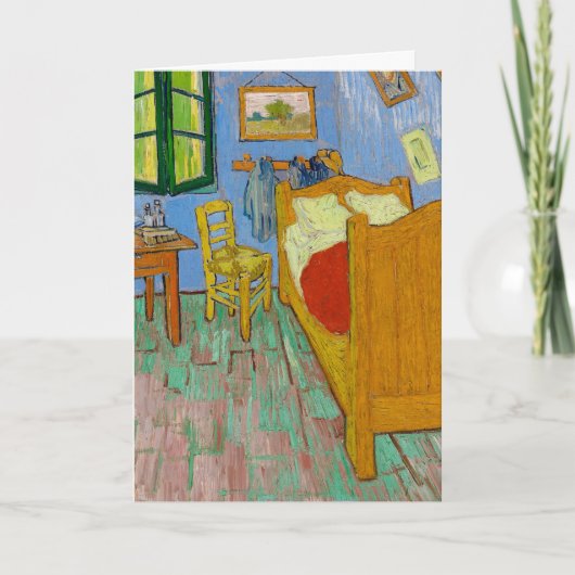 De slaapkamer 1889 door Vincent van Gogh Kaart (Voorkant)