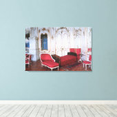 De slaapkamer van Elizabeth van Beieren Canvas Afdruk (Insitu (Houten vloer))