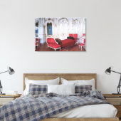 De slaapkamer van Elizabeth van Beieren Canvas Afdruk (Insitu (Slaapkamer))