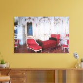 De slaapkamer van Elizabeth van Beieren Canvas Afdruk (Insitu (Woonkamer))