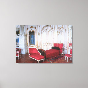 De slaapkamer van Elizabeth van Beieren Canvas Afdruk