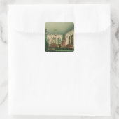 De slaapkamer van Elizabeth van Beieren Vierkante Sticker (Tas)