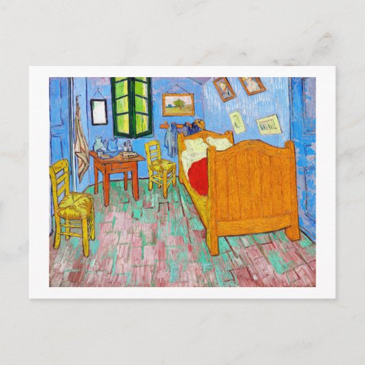 De slaapkamer, Van Gogh Briefkaart (Voorkant)