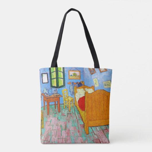 De slaapkamer, Van Gogh Tote Bag (Achterkant)