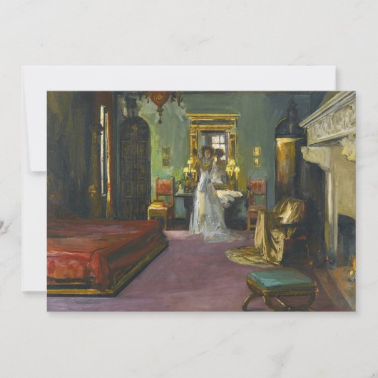 De slaapkamer van mevrouw Rosen | Sir John Lavery (Voorkant)