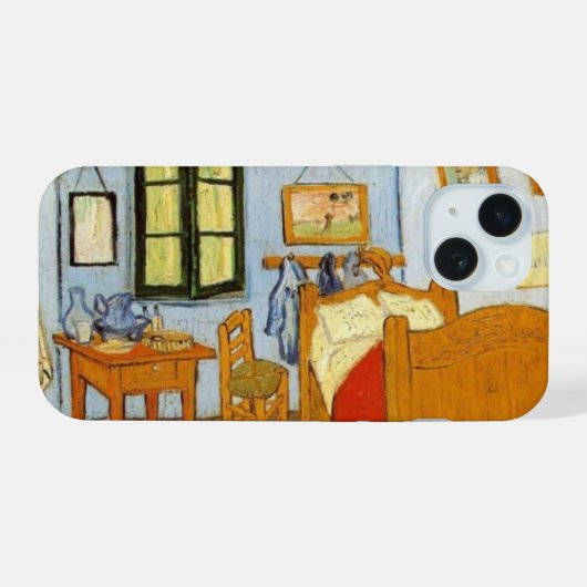 De slaapkamer van Van Gogh iPhone 15 Case (Achterkant horizontaal)