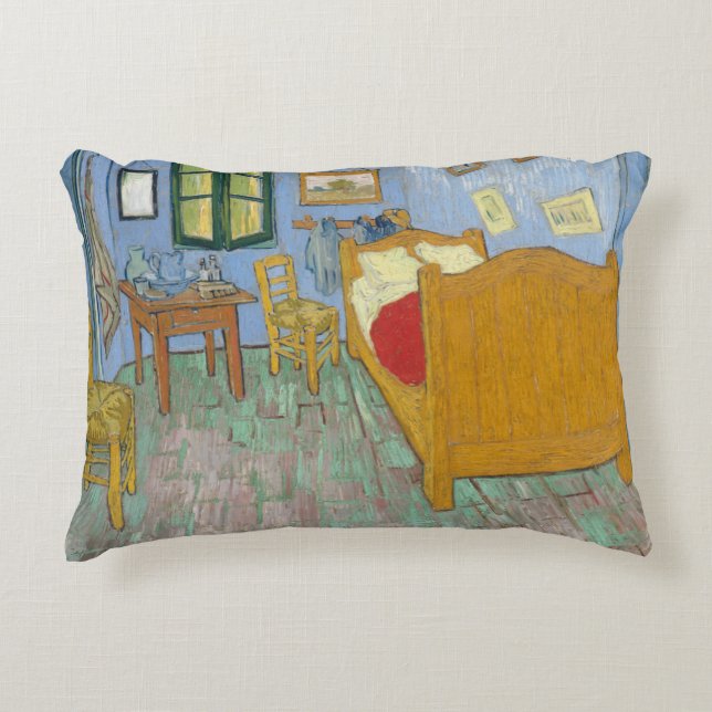 De slaapkamer van Vincent Van Gogh Accent Kussen (Voorkant)