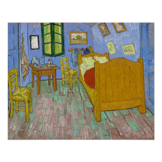 De slaapkamer van Vincent Van Gogh Perfect Poster (Voorkant)