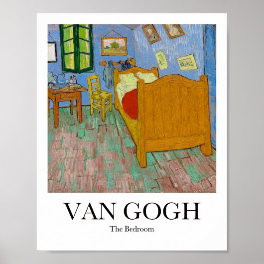 De slaapkamer van Vincent van Gogh Poster (Voorkant)