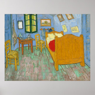 De slaapkamer - Vincent van Gogh (1889) Poster