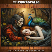 De slaapschoonheid en de prins tissuepapier