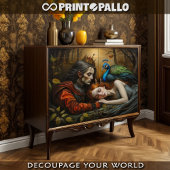 De slaapschoonheid en de prins tissuepapier