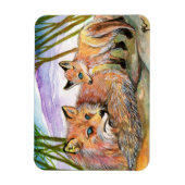 De slaaptijd van Little Fox Magneet (Verticaal)