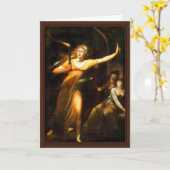 De slaapwandelende dame Macbeth van Füssli Johann  Kaart (Gele Bloem)