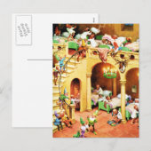 De Slaapzaal van het Elf van de Arctica van de Feestdagenkaart (Voorkant / Achterkant)