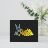 " De slaapzebra " Briefkaart (Staand voorkant)