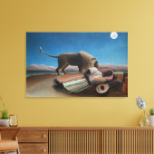De slaapzigeuner Henri Rousseau | | Canvas Afdruk (Insitu (Woonkamer))