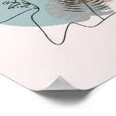 De slaapzuchtige droom van de minimalistische kuns poster (Hoek)