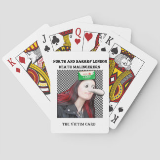 De slachtofferkaart pokerkaarten