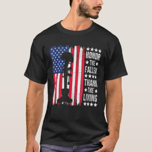 De slachtoffers bedanken de levendige Amerikaanse  T-shirt