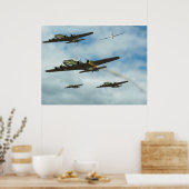 De Slag 1943 van de lucht Poster (Keuken)