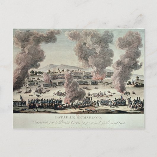 De Slag bij Marengo Briefkaart (Voorkant)