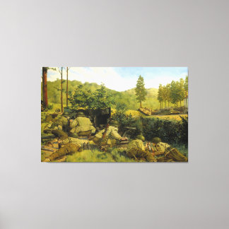 De Slag bij Mortain door Keith Rocco Canvas Afdruk