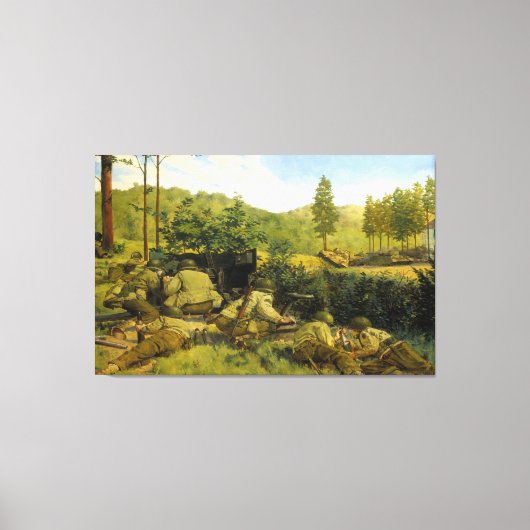 De Slag bij Mortain door Keith Rocco Canvas Afdruk (Voorkant)