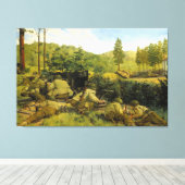 De Slag bij Mortain door Keith Rocco Canvas Afdruk (Insitu (Houten vloer))