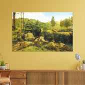 De Slag bij Mortain door Keith Rocco Canvas Afdruk (Insitu (Woonkamer))