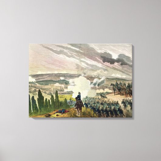 De Slag bij Sedan, 1 september 1870 Canvas Afdruk (Voorkant)