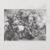 De slag om Anghiari na Leonardo da Vinci Briefkaart (Voorkant)