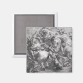 De slag om Anghiari na Leonardo da Vinci Magneet (Voorkant / Achterkant)