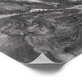 De slag om Anghiari na Leonardo da Vinci Poster (Hoek)