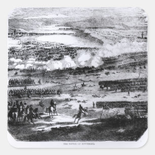 De slag om Austerlitz, 2 december 1805 Vierkante Sticker