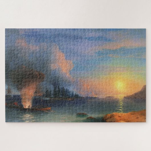 De slag om Bomarsund Ivan Aivazovsky Legpuzzel (Horizontaal)