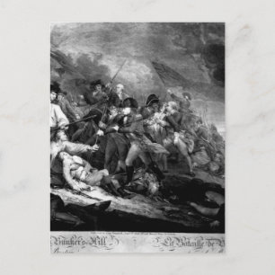 De slag om Bunkerheuvel, bij Boston_War Afbeelding Briefkaart