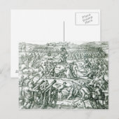 De slag om Cajamarca, 1532 Briefkaart (Voorkant / Achterkant)