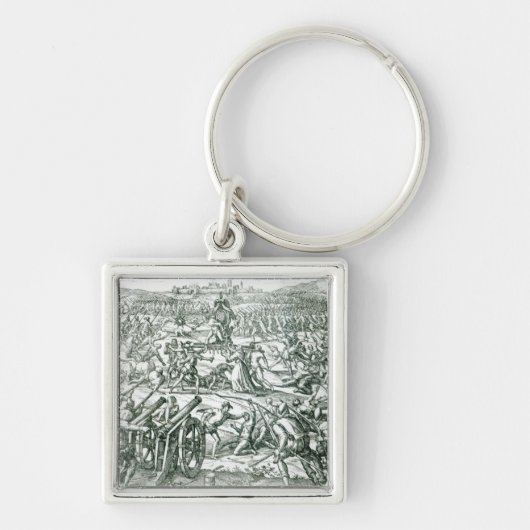 De slag om Cajamarca, 1532 Sleutelhanger (Voorkant)