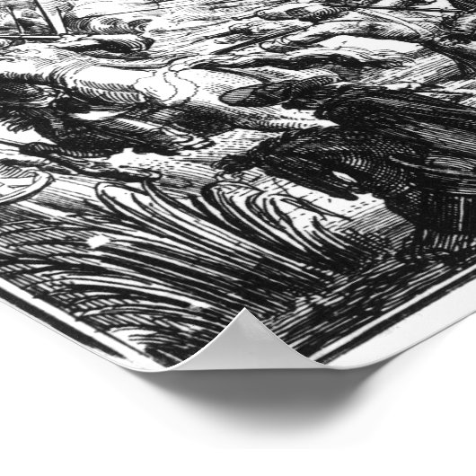 De slag om de Boyne, 1 juli 1690 Poster (Hoek)