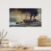 De slag om de Golf van Riga, augustus 1915, 1940 Poster (Keuken)