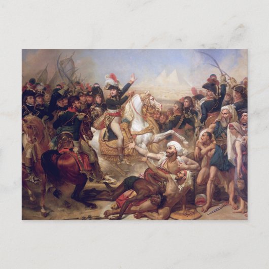 De slag om de Pyramides, 21 juli 1798 Briefkaart (Voorkant)