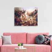 De slag om de Pyramides, 21 juli 1798 Canvas Afdruk (Insitu (Woonkamer))