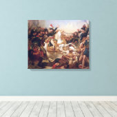 De slag om de Pyramides, 21 juli 1798 Canvas Afdruk (Insitu (Houten vloer))